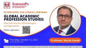 Seminarium prof. Marek Kwiek SciencesPo (CNRS) w Paryżu – 12.30-14.00. – on-line